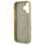 Guess GUHMP16SPSAPSMED iPhone 16 6,1" złoty/gold HC MagSafe Safiano Peony Classic Logo