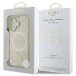 Guess GUHMP16SPSAPSMED iPhone 16 6,1" złoty/gold HC MagSafe Safiano Peony Classic Logo