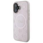 Guess GUHMP16SPSAPSMEP iPhone 16 6,1" różowy/pink HC MagSafe Safiano Peony Classic Logo