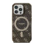 Guess GUHMP16XH4DTEW iPhone 16 Pro Max 6.9" brązowy/brown hardcase IML 4G Background MagSafe