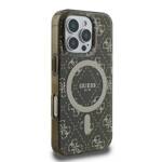 Guess GUHMP16XH4DTEW iPhone 16 Pro Max 6.9" brązowy/brown hardcase IML 4G Background MagSafe