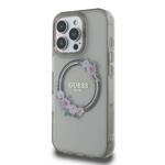 Guess GUHMP16XHFWFCK iPhone 16 Pro Max    6.9" czarny/black hardcase IML Flowers Wreath MagSafe