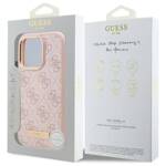 Guess GUHMP16XU4GPRP iPhone 16 Pro Max 6.9" różowy/pink hardcase 4G Logo Plate MagSafe