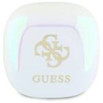 Guess słuchawki Bluetooth GUTWSJ144ESH    TWS + stacja dokująca biały/white Iridescent 4G Printed Logo