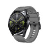 HUAWEI PASEK SILIKONOWY OPASKA BRANSOLETA DO ZEGARKA SMARTWATCH HUAWEI WATCH GT 3 42MM CIEMNOSZARY