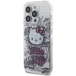 Hello Kitty HKHCP14LHDGPHT iPhone 14 Pro 6.1" biały/white hardcase IML Kitty On Bricks Graffiti