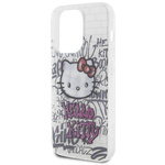 Hello Kitty HKHCP14LHDGPHT iPhone 14 Pro 6.1" biały/white hardcase IML Kitty On Bricks Graffiti