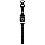 Hello Kitty Pasek HKAWLSCHBLK Apple Watch 42/44/45/49mm czarny/black strap Silicone Kitty Head