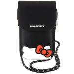 Hello Kitty Torebka HKOWBPSCKEK czarny/black Leather Hiding Kitty Cord