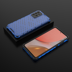 Honeycomb etui pancerny pokrowiec z żelową ramką Samsung Galaxy A53 5G niebieski