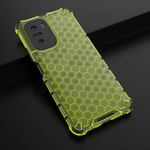 Honeycomb etui pancerny pokrowiec z żelową ramką Xiaomi Redmi K40 Pro+ / K40 Pro / K40 / Poco F3 zielony