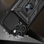 Hybrid Armor Camshield etui iPhone 14 Plus pancerny pokrowiec z osłoną na aparat niebieskie
