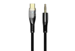 JELLICO kabel B21 USB-C - JACK 3.5MM 1.2M Czarny