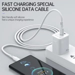 JELLICO kabel B24 USB-C - Lightning PD 30W 1M Biały