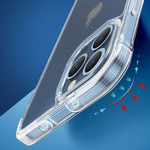Joyroom Defender Series etui pokrowiec do iPhone 13 pancerna obudowa z haczykami podstawką przezroczysty (JR-BP954)