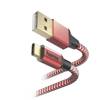 KABEL ŁADUJĄCY/DATA "REFLECTED" USB Type-C - USB-A , 1.5M, CZERWONY