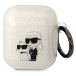 KARL LAGERFELD KLA2HNKCTGT AIRPODS 1/2 COVER TRANSPARENT GLITTER KARL&CHOUPETTE