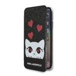 KARL LAGERFELD KLFLBKPXVDCBK IPHONE X/XS BLACK BOOK VALENTINE