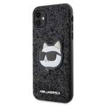 KARL LAGERFELD KLHCN61G2CPK IPHONE 11 / XR 6.1" CZARNY/BLACK HARDCASE GLITTER CHOUPETTE PATCH