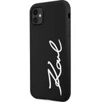 KARL LAGERFELD KLHCN61SKSVGK IPHONE 11 / XR  6.1" CZARNY/BLACK HARDCASE SILICONE SIGNATURE