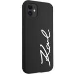 KARL LAGERFELD KLHCN61SKSVGK IPHONE 11 / XR  6.1" CZARNY/BLACK HARDCASE SILICONE SIGNATURE