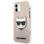 KARL LAGERFELD KLHCP12SCHTUGLGO IPHONE 12 MINI 5,4" ZŁOTY/GOLD HARDCASE GLITTER CHOUPETTE