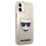 KARL LAGERFELD KLHCP12SCHTUGLGO IPHONE 12 MINI 5,4" ZŁOTY/GOLD HARDCASE GLITTER CHOUPETTE