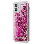 KARL LAGERFELD KLHCP12SROPI IPHONE 12 MINI 5,4" RÓŻOWY/PINK HARDCASE GLITTER CHARMS