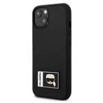 KARL LAGERFELD KLHCP13M3DKPK IPHONE 13 / 14 / 15 6,1" CZARNY/BLACK HARDCASE IKONIK PATCH