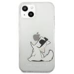 KARL LAGERFELD KLHCP13MCFNRC IPHONE 13 / 14 / 15 6,1" HARDCASE TRANSPARENT CHOUPETTE FUN