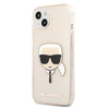 KARL LAGERFELD KLHCP13MKHTUGLGO IPHONE 13 / 14 / 15 6,1" ZŁOTY/GOLD HARDCASE GLITTER KARL`S HEAD