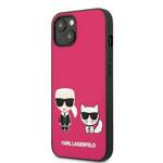 KARL LAGERFELD KLHCP13MPCUSKCP IPHONE 13 / 14 / 15 6,1" FUKSJA/FUCHSIA HARDCASE IKONIK KARL & CHOUPETTE