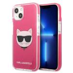 KARL LAGERFELD KLHCP13MTPECPI IPHONE 13 / 14 / 15 6,1" HARDCASE FUKSJA/FUSCHIA CHOUPETTE HEAD