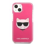 KARL LAGERFELD KLHCP13MTPECPI IPHONE 13 / 14 / 15 6,1" HARDCASE FUKSJA/FUSCHIA CHOUPETTE HEAD