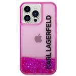 KARL LAGERFELD KLHCP14LLCKVF IPHONE 14 PRO 6,1" RÓŻOWY/PINK HARDCASE LIQUID GLITTER ELONG