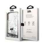 KARL LAGERFELD KLHCP14LLKCNSK IPHONE 14 PRO 6.1" TRANSPARENT HARDCASE LIQUID GLITTER CHOUPETTE