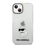 KARL LAGERFELD KLHCP14MHNCHTCT IPHONE 14 PLUS / 15 PLUS 6,7" TRANSPARENT HARDCASE IKONIK CHOUPETTE