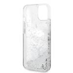 KARL LAGERFELD KLHCP14MLNKHCH IPHONE 14 PLUS / 15 PLUS 6,7" SREBRNY/SILVER HARDCASE GLITTER KARL HEAD