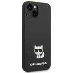 KARL LAGERFELD KLHCP14MSLCTBK IPHONE 14 PLUS / 15 PLUS 6,7" HARDCASE CZARNY/BLACK SILICONE CHOUPETTE BODY