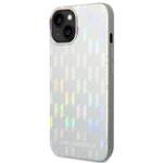 KARL LAGERFELD KLHCP14SLGMMSV3 IPHONE 14 / 15 / 13 6,1" HARDCASE SREBRNY/SILVER MONOGRAM IRIDESCENT