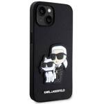 KARL LAGERFELD KLHCP14SSANKCPK IPHONE 14 / 15 / 13 6.1" HARDCASE CZARNY/BLACK SAFFIANO KARL & CHOUPETTE