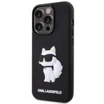 KARL LAGERFELD KLHCP14X3DRKHNK IPHONE 14 PRO MAX 6.7" CZARNY/BLACK HARDCASE RUBBER CHOUPETTE 3D