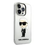 KARL LAGERFELD KLHCP14XHNIKTCT IPHONE 14 PRO MAX 6,7" TRANSPARENT HARDCASE IKONIK KARL LAGERFELD