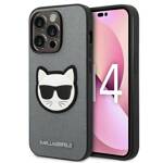 KARL LAGERFELD KLHCP14XSAPCHG IPHONE 14 PRO MAX 6,7" HARDCASE SREBRNY/SILVER SAFFIANO CHOUPETTE HEAD PATCH