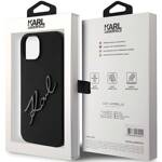 KARL LAGERFELD KLHCP15SSKSBMCK IPHONE 15 / 14 / 13 6.1" CZARNY/BLACK HARDCASE SILICONE KARL SCRIPT