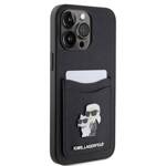 KARL LAGERFELD KLHCP15XSAPKCNPK IPHONE 15 PRO MAX 6.7" CZARNY/BLACK HARDCASE SAFFIANO CARDSLOT KC METAL PIN