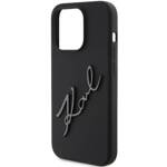 KARL LAGERFELD KLHCP15XSKSBMCK IPHONE 15 PRO MAX 6.7" CZARNY/BLACK HARDCASE SILICONE KARL SCRIPT