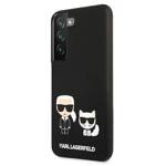 KARL LAGERFELD KLHCS22SSSKCK S22 S901 HARDCASE CZARNY/BLACK SILICONE KARL & CHOUPETTE