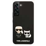 KARL LAGERFELD KLHCS22SSSKCK S22 S901 HARDCASE CZARNY/BLACK SILICONE KARL & CHOUPETTE