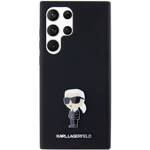 KARL LAGERFELD KLHCS23LSMHKNPK S23 ULTRA S918 CZARNY/BLACK SILICONE IKONIK METAL PIN